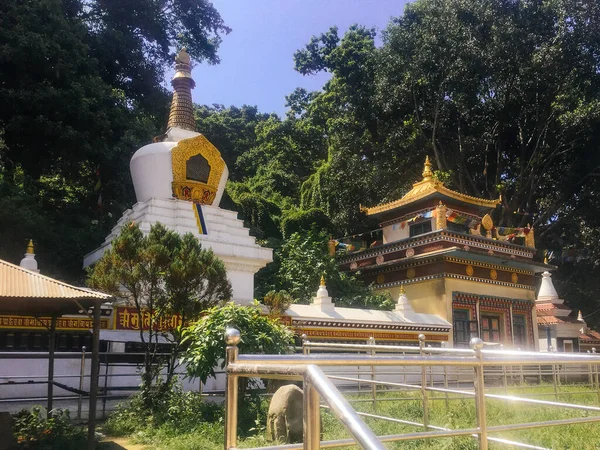 Храм Парку Будда Катманду Навколо Храму Мавп — стокове фото
