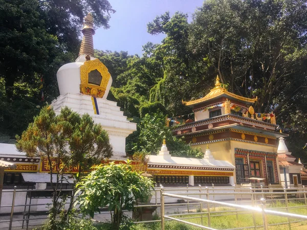 加德满都佛寺公园 围绕着猴庙 — 图库照片