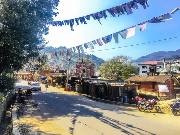 Kathmandu Nepal Settembre 2018 Scenario Strada Kathmandu Traffico Strade Con — Foto Stock