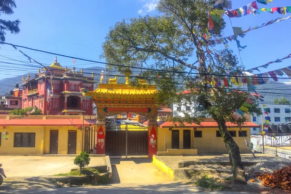 Kathmandu Nepal Setembro 2018 Cenário Rua Kathmandu Tráfego Ruas Com — Fotografia de Stock