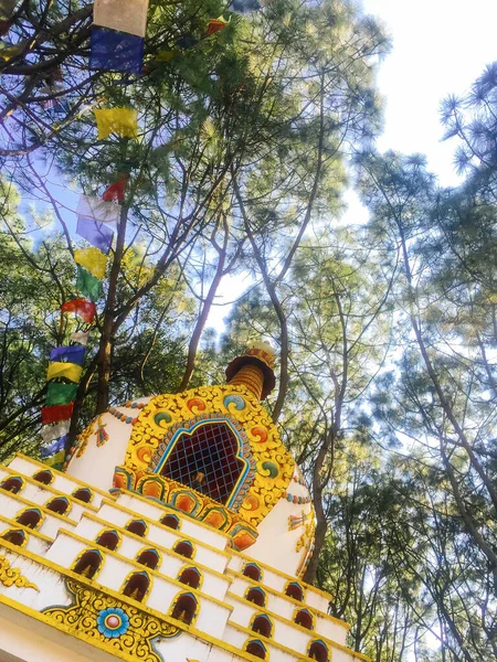 Tempio Nel Parco Buddha Kathmandu Intorno Tempio Delle Scimmie — Foto Stock