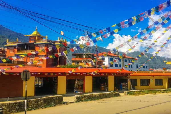 Kathmandu Nepal Settembre 2018 Scenario Strada Kathmandu Traffico Strade Con — Foto Stock