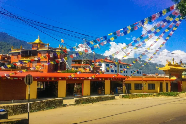 Kathmandu Nepal Settembre 2018 Scenario Strada Kathmandu Traffico Strade Con — Foto Stock