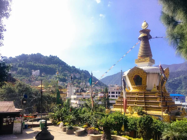 Tempio Nel Parco Buddha Kathmandu Intorno Tempio Delle Scimmie — Foto Stock