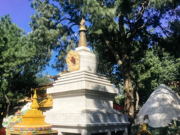 Templo Parque Buddha Katmandú Alrededor Del Templo Monkey — Foto de Stock