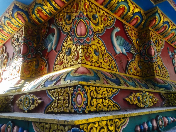 Элементы Храма Парке Будды Катманду Вокруг Храма Обезьяны — стоковое фото