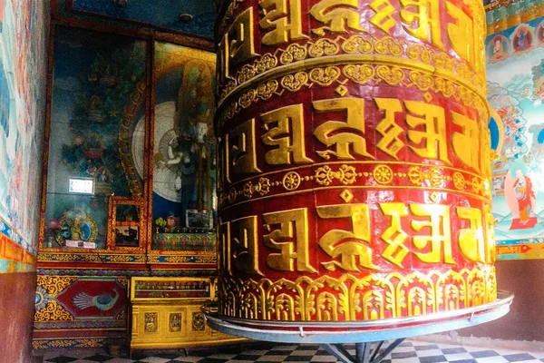 Roue Prière Traditionnelle Temple Katmandou Népal — Photo