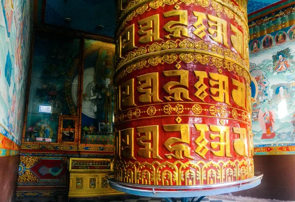 Rueda Oración Tradicional Templo Katmandú Nepal —  Fotos de Stock