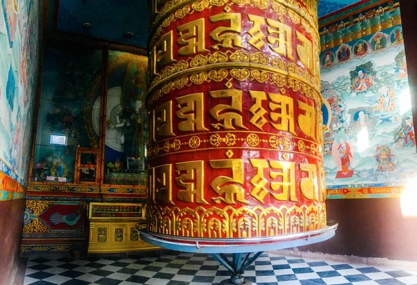 Rueda Oración Tradicional Templo Katmandú Nepal —  Fotos de Stock