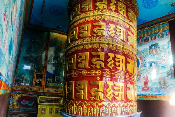 Traditioneel Gebedswiel Bij Tempel Kathmandu Nepal — Stockfoto
