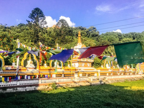 Tempio Nel Parco Buddha Kathmandu Intorno Tempio Delle Scimmie — Foto Stock