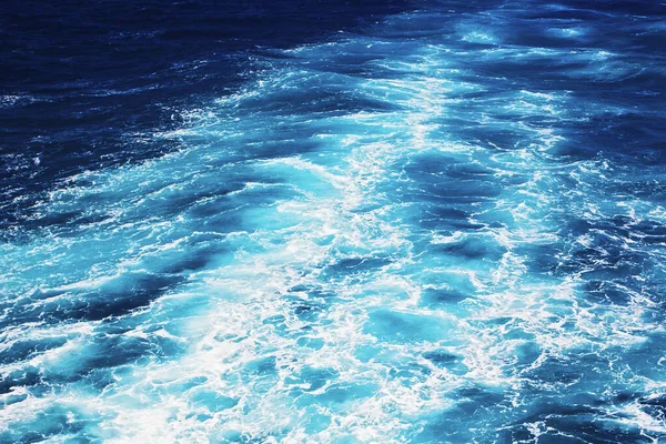 Couleurs Étonnantes Eau Avec Les Vagues Mer Méditerranée — Photo