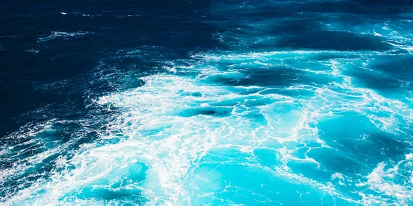 Colori Incredibili Acqua Con Onde Del Mar Mediterraneo — Foto Stock