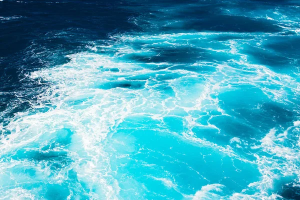 Couleurs Étonnantes Eau Avec Les Vagues Mer Méditerranée — Photo