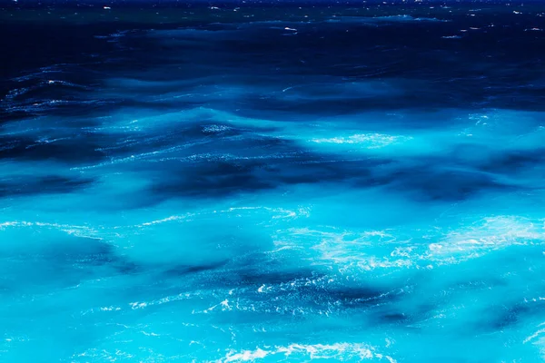 Colori Incredibili Acqua Con Onde Del Mar Mediterraneo — Foto Stock