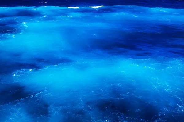 Cores Incríveis Água Com Ondas Mar Mediterrâneo — Fotografia de Stock