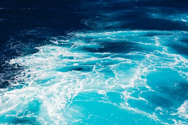 Increíbles Colores Agua Con Olas Del Mar Mediterráneo —  Fotos de Stock