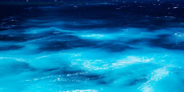 Colori Incredibili Acqua Con Onde Del Mar Mediterraneo — Foto Stock