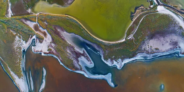 Nature Drone Sea View Arabatskaya Strelka Ukraine — Φωτογραφία Αρχείου