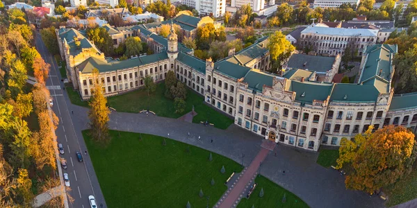 Luftaufnahme Der Nationalen Technischen Universität Der Ukraine Polytechnisches Institut Kiew — Stockfoto