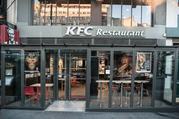 París Francia Octubre 2016 Restaurante Kfc Zona Montmartre París Kfc — Foto de Stock