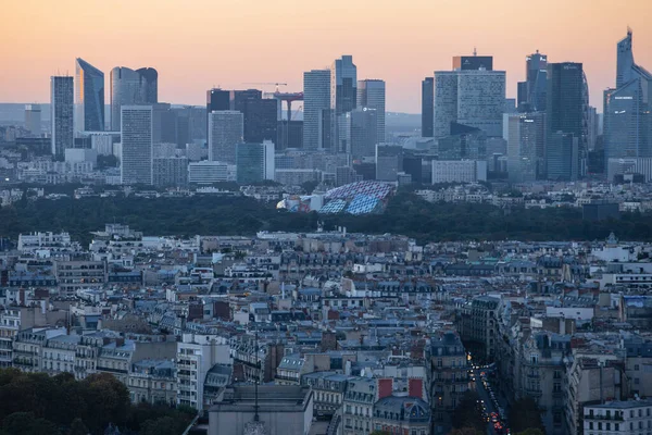 Paris Fransa Ekim 2016 Paris Fransa Defense Bölgesi Havadan Görünümü — Stok fotoğraf