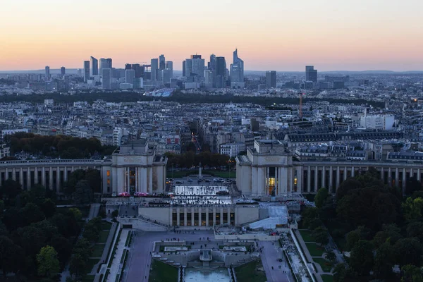 Paris Frankrijk Oktober 2016 Parijs Frankrijk Luchtfoto Van Zakenwijk Défense — Stockfoto