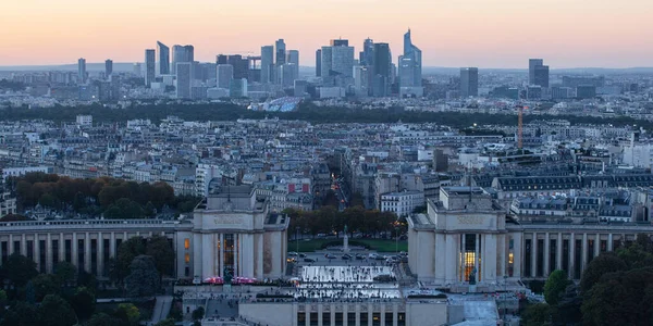 Paris Frankrijk Oktober 2016 Parijs Frankrijk Luchtfoto Van Zakenwijk Défense — Stockfoto