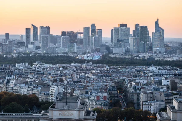 Paris França Outubro 2016 Paris França Defense Vista Aérea Bairro — Fotografia de Stock