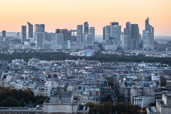 Paris Frankrijk Oktober 2016 Parijs Frankrijk Luchtfoto Van Zakenwijk Défense — Stockfoto