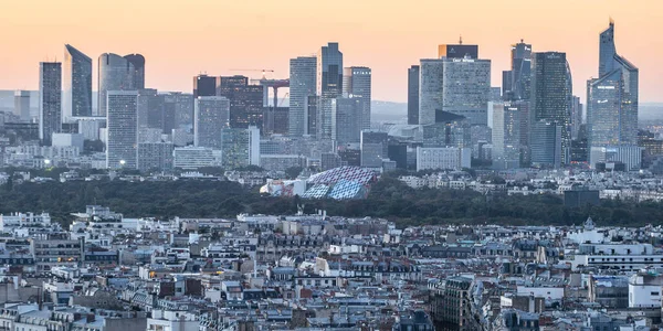 Paris Frankrijk Oktober 2016 Parijs Frankrijk Luchtfoto Van Zakenwijk Défense — Stockfoto