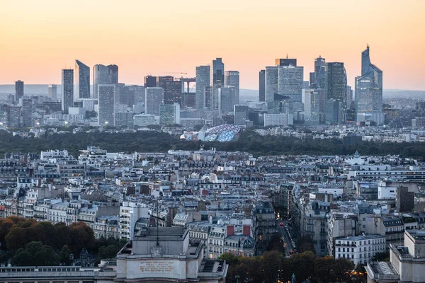 Paris Frankrijk Oktober 2016 Parijs Frankrijk Luchtfoto Van Zakenwijk Défense — Stockfoto