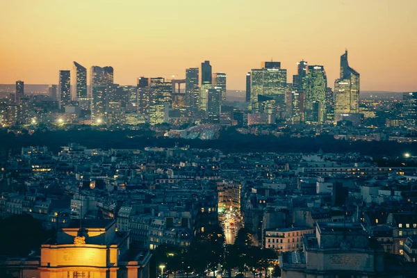 Paris Frankrijk Oktober 2016 Parijs Frankrijk Luchtfoto Van Zakenwijk Défense — Stockfoto