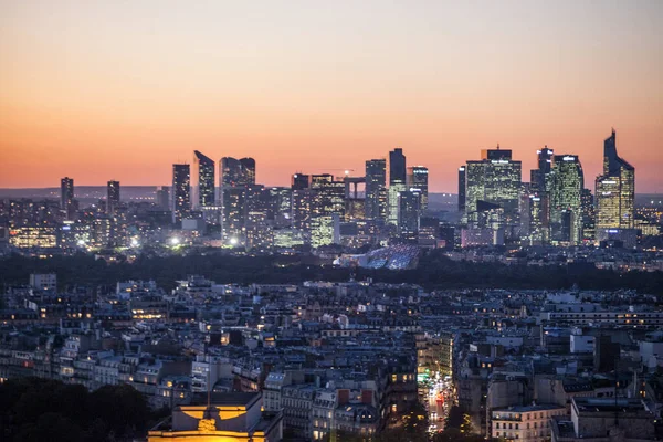 Parigi Francia Ottobre 2016 Parigi Francia Defense Veduta Aerea Del — Foto Stock