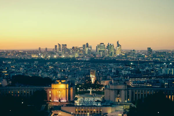 Paris França Outubro 2016 Paris França Defense Vista Aérea Bairro — Fotografia de Stock