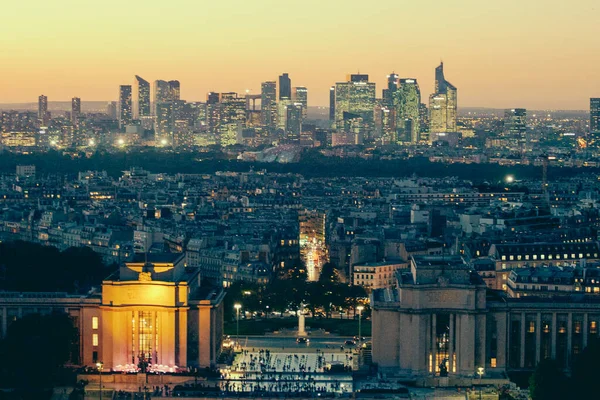 Paris Frankrijk Oktober 2016 Parijs Frankrijk Luchtfoto Van Zakenwijk Défense — Stockfoto