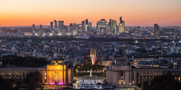 Paris Francja Października 2016 Paryż Francja Widok Lotu Ptaka Biznesowej — Zdjęcie stockowe