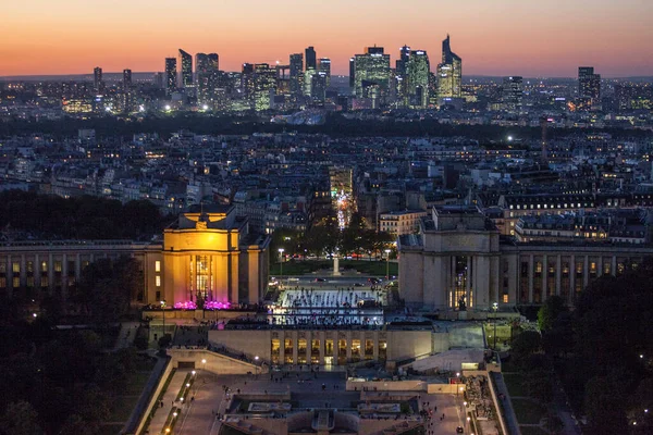 Paris Frankrijk Oktober 2016 Parijs Frankrijk Luchtfoto Van Zakenwijk Défense — Stockfoto