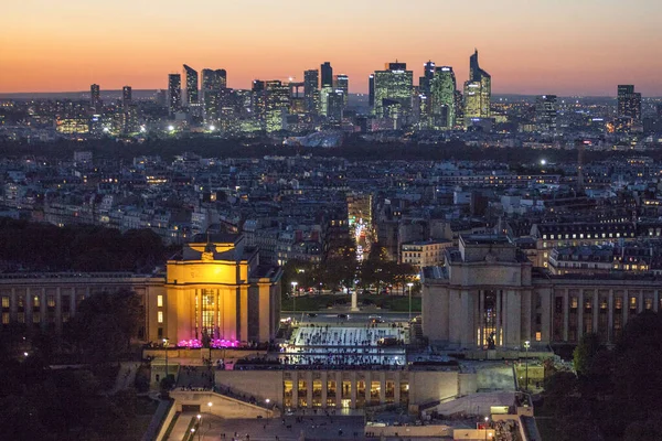 Paris France Oktober 2016 Paris Frankrike Defense Flybilde Business Quarter – stockfoto