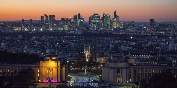 Paris Frankrijk Oktober 2016 Parijs Frankrijk Luchtfoto Van Zakenwijk Défense — Stockfoto