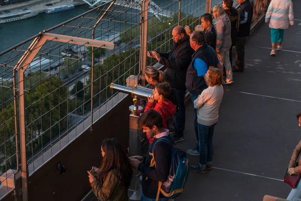 França Outubro 2016 Vista Turística Cidade Partir Topo Torre Eiffel — Fotografia de Stock