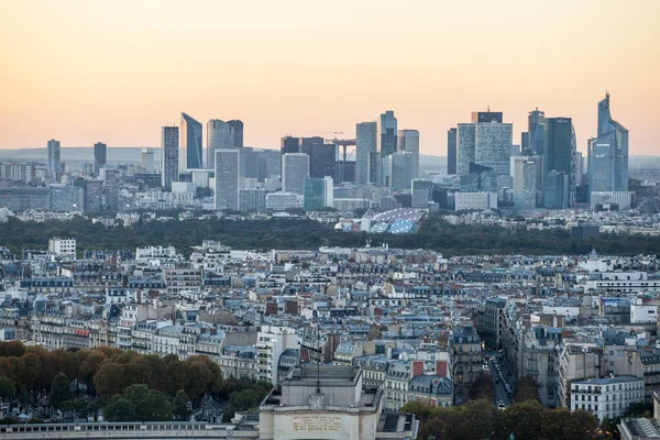 Paris Fransa Ekim 2016 Paris Fransa Defense Bölgesi Havadan Görünümü — Stok fotoğraf