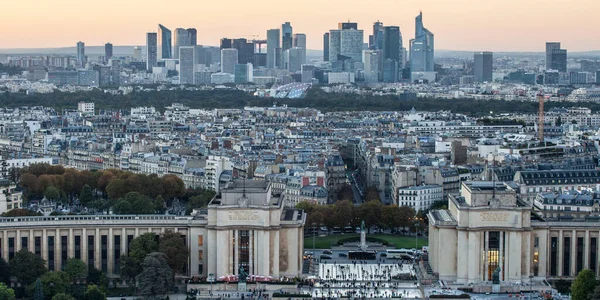 Paris Frankrijk Oktober 2016 Parijs Frankrijk Luchtfoto Van Zakenwijk Défense — Stockfoto