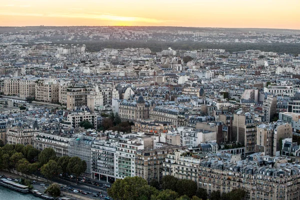 フランス 2016 上からエッフェル塔から パリの街並みタワー フランス — ストック写真