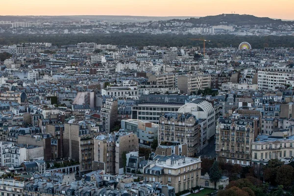 Париж Франції Жовтня 2016 Дахи Парижа Вище Від Ейфелевої Вежі — стокове фото