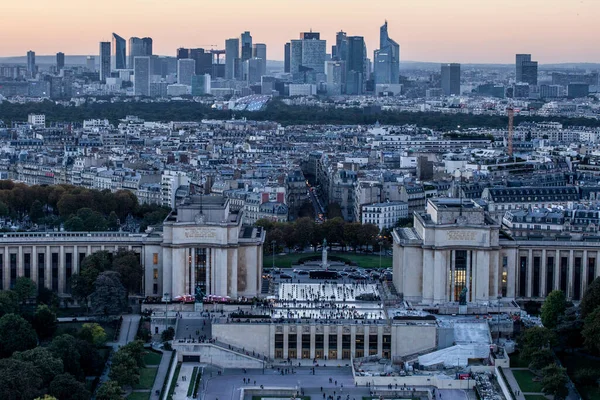 Paris Frankrijk Oktober 2016 Parijs Frankrijk Luchtfoto Van Zakenwijk Défense — Stockfoto