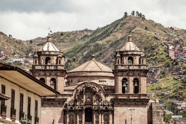 La Compania de İsa Kilisesi, Plaza de Armas Meydanı Cuzco, Peru.