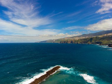 Puerto de la Crusz, Atlantik Okyanusu kıyısı, Tenerife, Kanarya Adası, İspanya