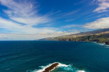 Puerto de la Crusz, Atlantik Okyanusu kıyısı, Tenerife, Kanarya Adası, İspanya