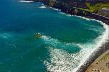 Puerto de la Crusz, Atlantik Okyanusu kıyısı, Tenerife, Kanarya Adası, İspanya